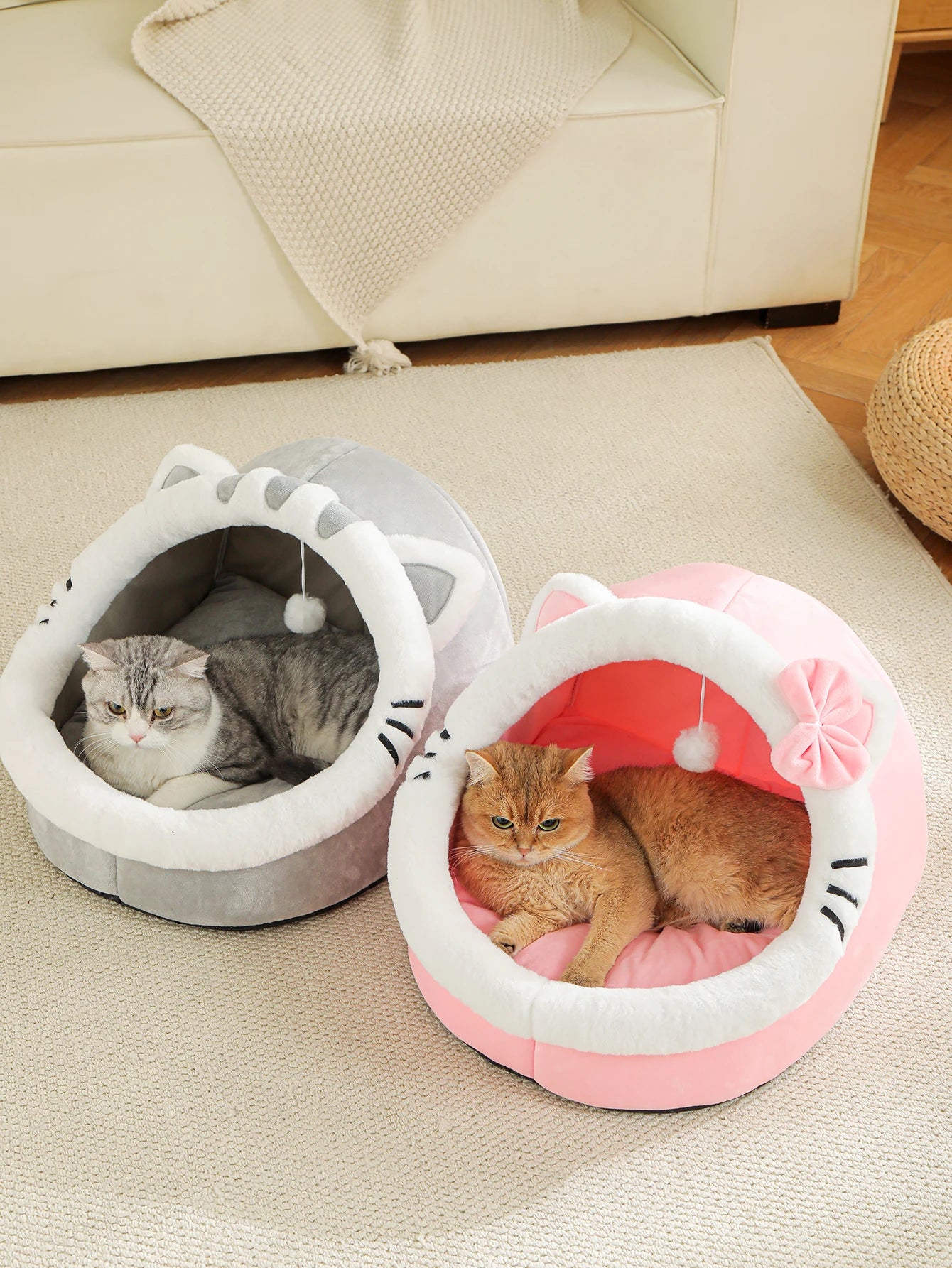 Plushie Bunny Pet Bed, For Pets up to 22 lbs (10 kg)