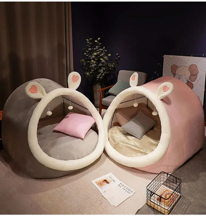 Giant Rabbit Plushie Tent Bed for Two People