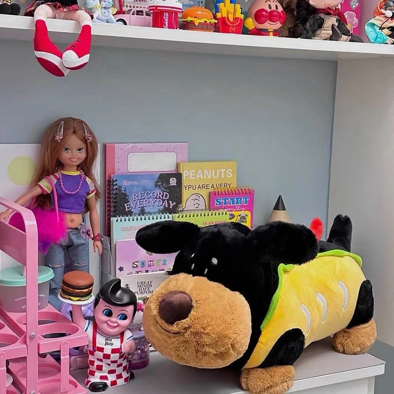 Plüschhund als Hot Dog, 12-22" | 30-55 cm