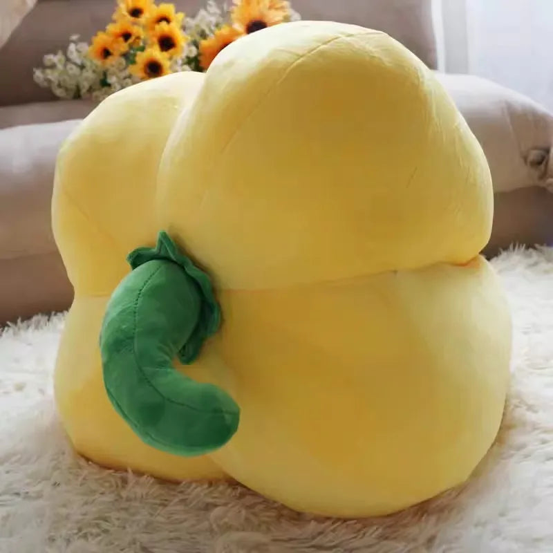 Giant Yellow Bell Pepper Plushie – Realistic Food Plush Toy