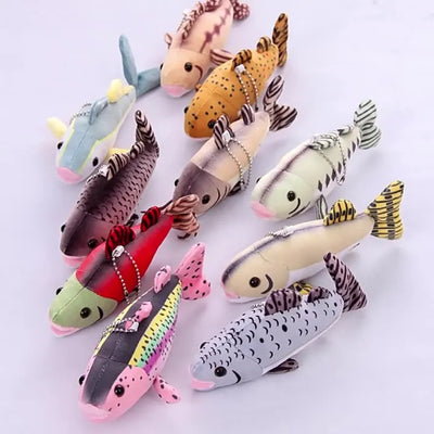 Tropical Fish Plush Pendant Keychain – Aquarium Catfish Doll