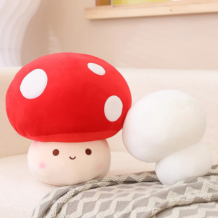 Kawaii Mushroom Plushie, 9" | 23 cm