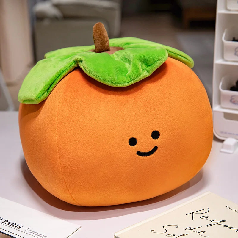 Peluches di Frutta Cartoni Animati Allegri, 4 Varietà, 6-10" | 16-25 centimetri