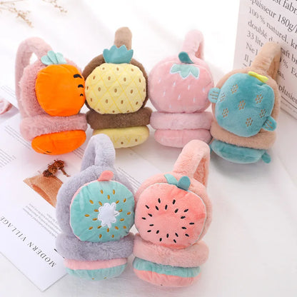 Plushie Fruit and Plant Children's Ear Muff, 6 Varieties