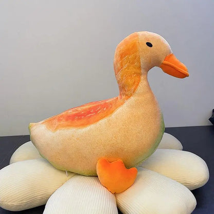 Plush Fruit Duck Springtime Decor, Three Styles, 12" | 30 cm