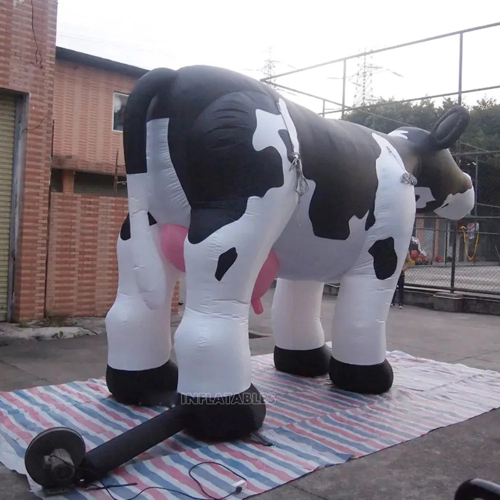 Realistic Standing Inflatable Cow – Customizable Life-Size Animal Decor