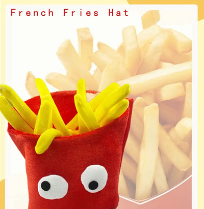 Fast Food Novelty Hat Set | Hamburger, Fries & Pizza Costume Caps