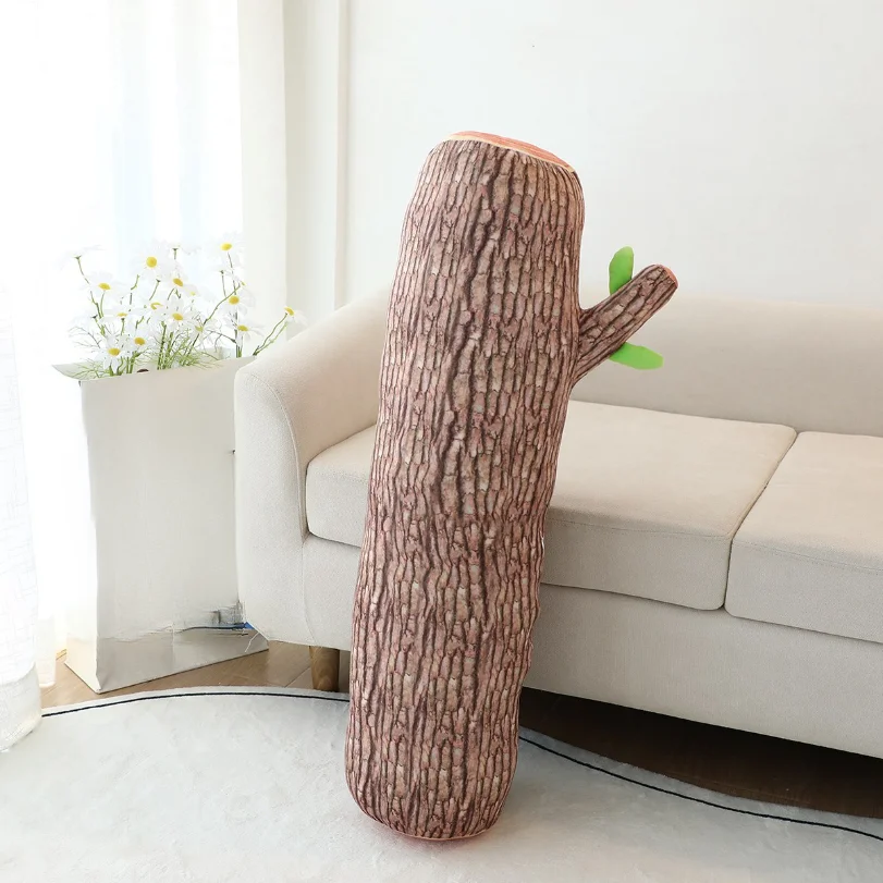 Peluche Tronc d'Arbre Réaliste, Deux Couleurs, 18-33" | 45-85 cm