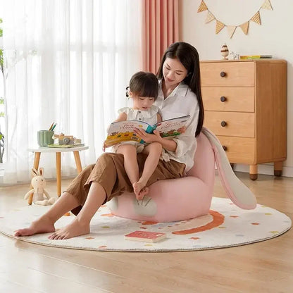 Bunny-Themed Children's Reading Chair - Two Colors