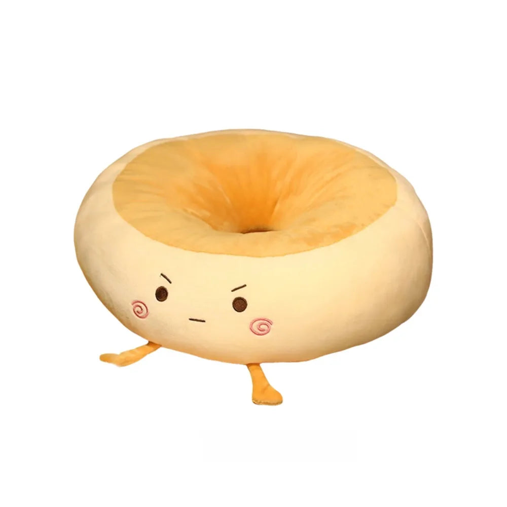 Coussin en peluche Kawaii Bagel, 15" | 38 cm