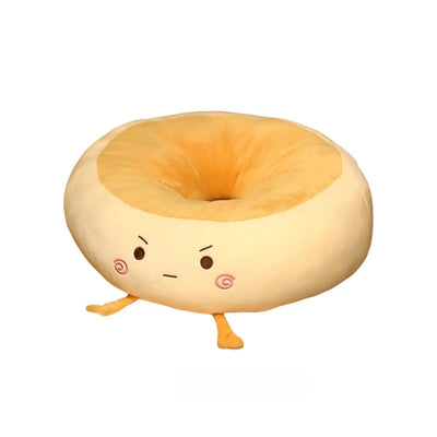 Coussin en peluche Kawaii Bagel, 15" | 38 cm