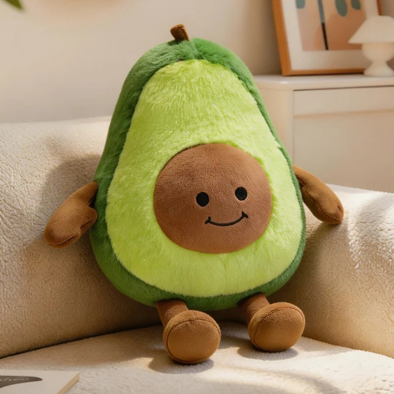 Avocado Ghost Plush Pillow – Spooky Meets Brunch, 12" | 30 cm