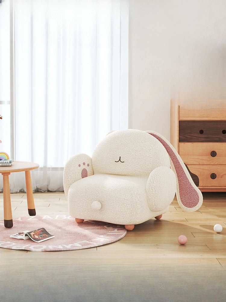 Adorable Rabbit Plushie Chair for Kids, 24"-31" | 60-71 cm