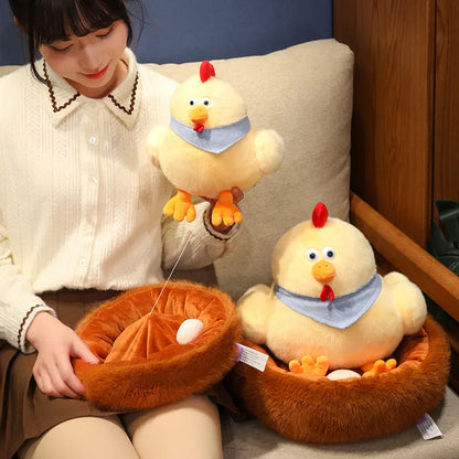 Hen & Nest Plushie Set, 12-15" | 30-38 cm