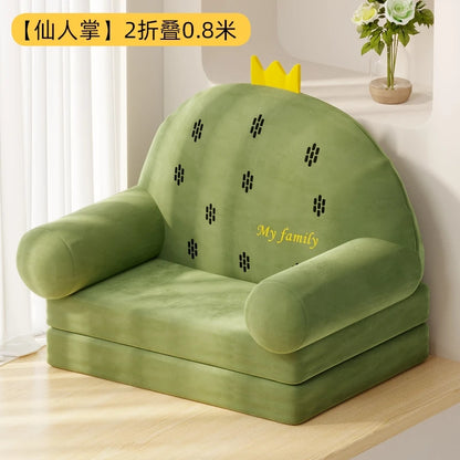 Cactus Plush Children's Chair & Fold-Out Bed