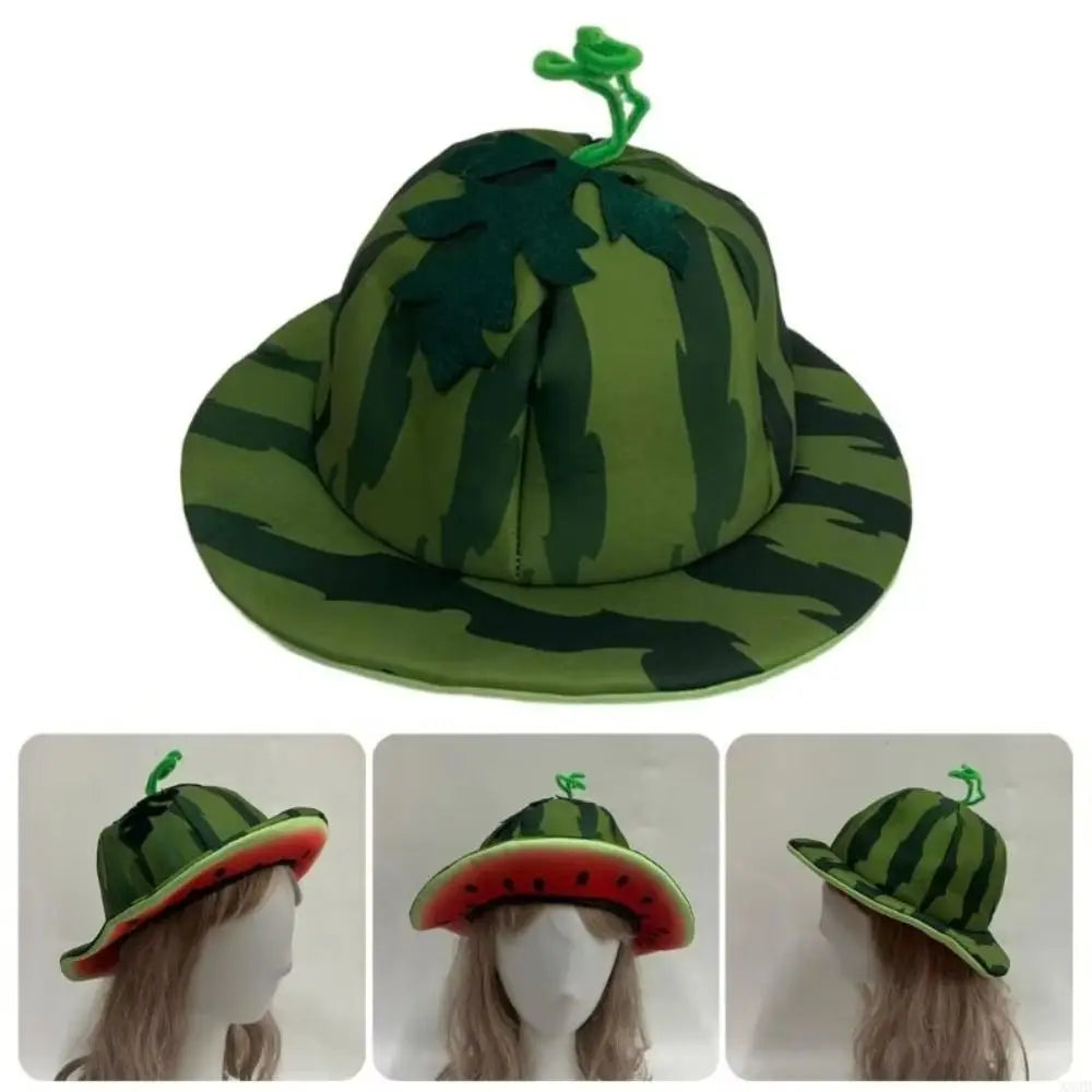 Watermelon Brim Sun Hat | Fruit Party Costume Cap