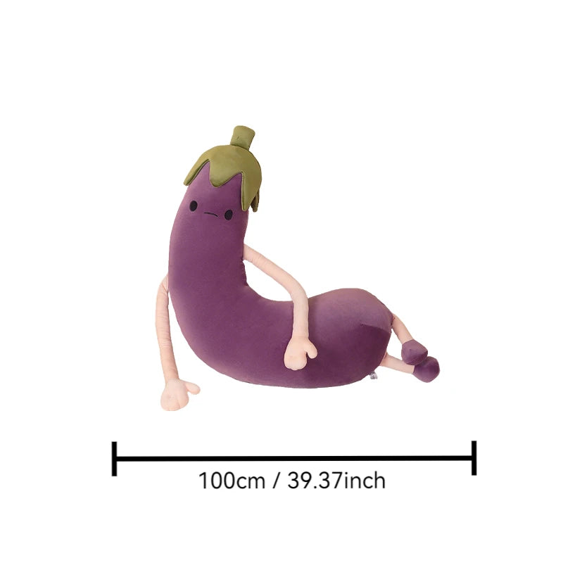 Banana or Eggplant Soothing Plush Pillow – Bedroom Home Decoration