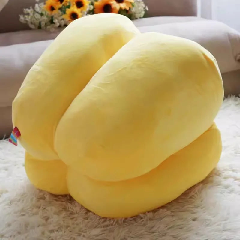 Giant Yellow Bell Pepper Plushie – Realistic Food Plush Toy