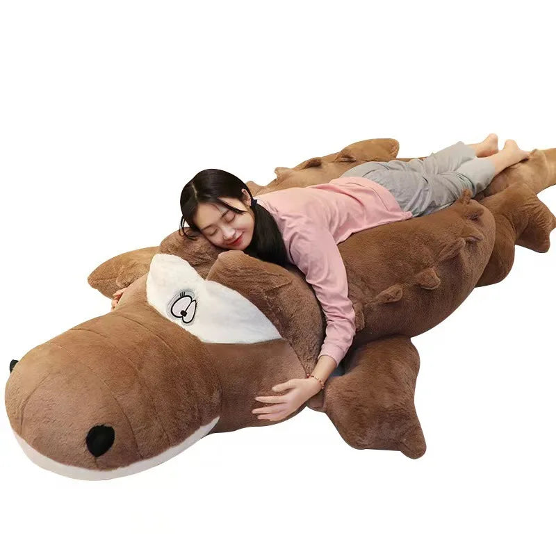 Giant 10-Foot Crocodile Plushie - WITH STUFFING - 1.7-3 meters long