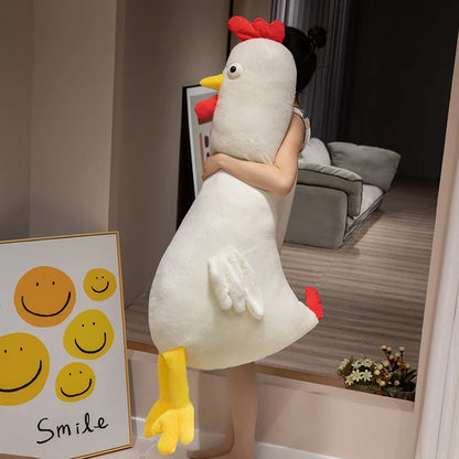 Jumbo Long-Necked Chicken Plushie, 3 Colors, 24-55" | 60-140 cm