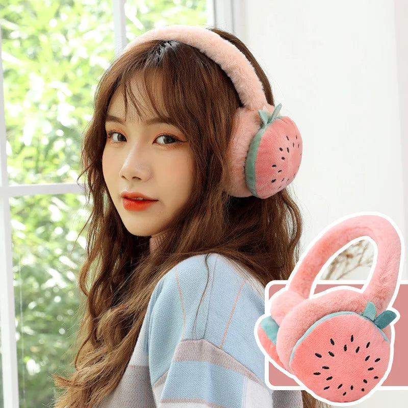 Plushie Fruit and Plant Children's Ear Muff, 6 Varieties