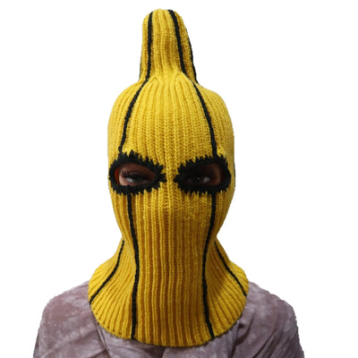 Banana Balaclava Knit Hat | Wearable Food Costume Headwear