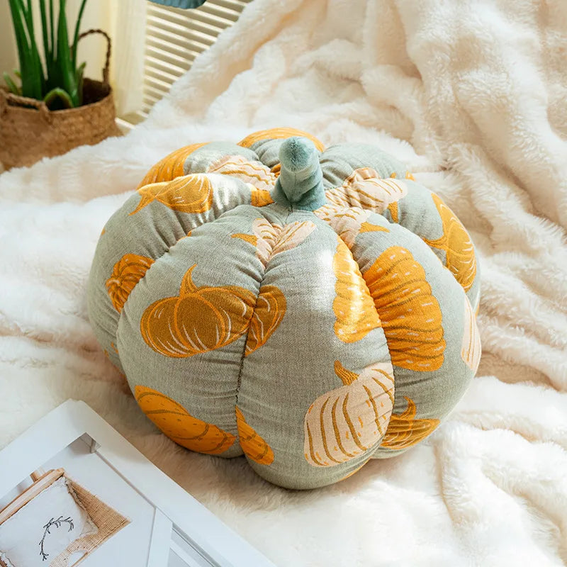 Pumpkin Throw Pillow – Plush Cotton Fluffy Soft Cozy Home Decor