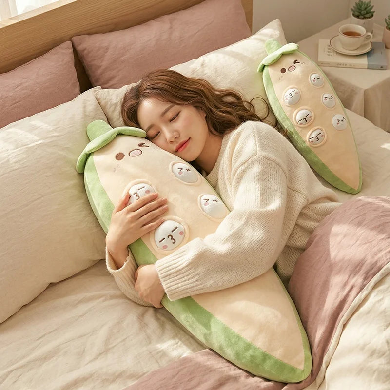 Creative Cartoon Okra Plush Toys Stuffed Okra Shape Throw Pillow Soft Cozy Home Sleeping Pillow Kawaii Room Decor Cute Gif...