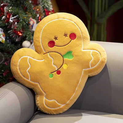 Grande peluche di biscotto di pan di zenzero con bastoncino di zucchero, 17-24" | 42-60 centimetri