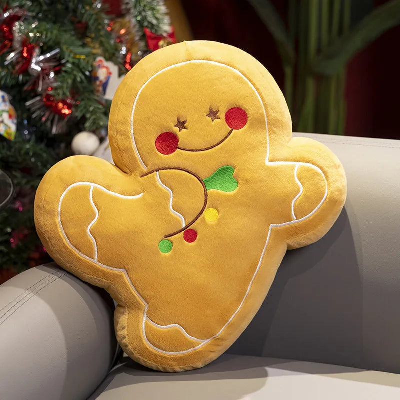 Grande peluche di biscotto di pan di zenzero con bastoncino di zucchero, 17-24" | 42-60 centimetri