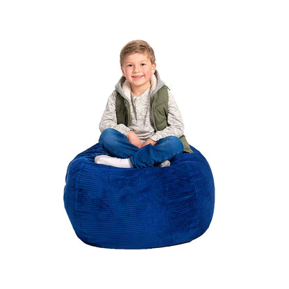 Striped Bean Bag Plushie Organizer | Stylish & Functional