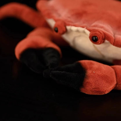 Realistic Red Crab Plushie, 9" | 22 cm