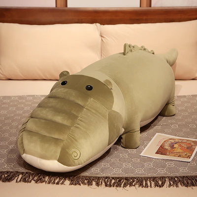 Jumbo Swirly Crocodile Plushie, 24-47" | 60-120 cm