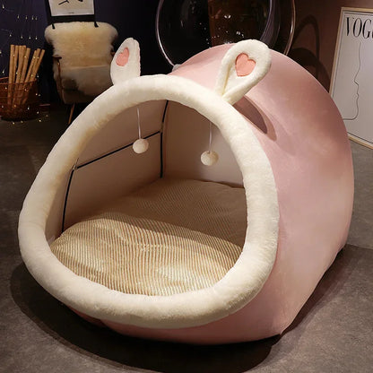 Cama Tienda de Peluche de Conejo Gigante para Dos Personas