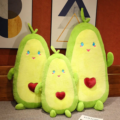 Giant Avocado Plushie – Oversized Fruit Pillow, 20-43" | 50-110 cm