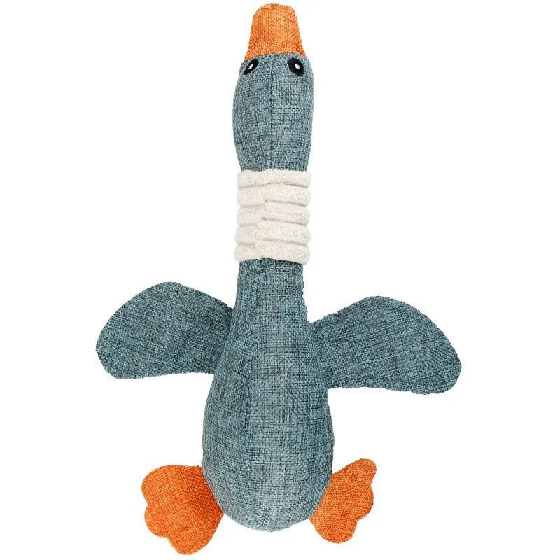 Plushie Goose Squeaky Dog Chew Toy, 13" | 32 cm