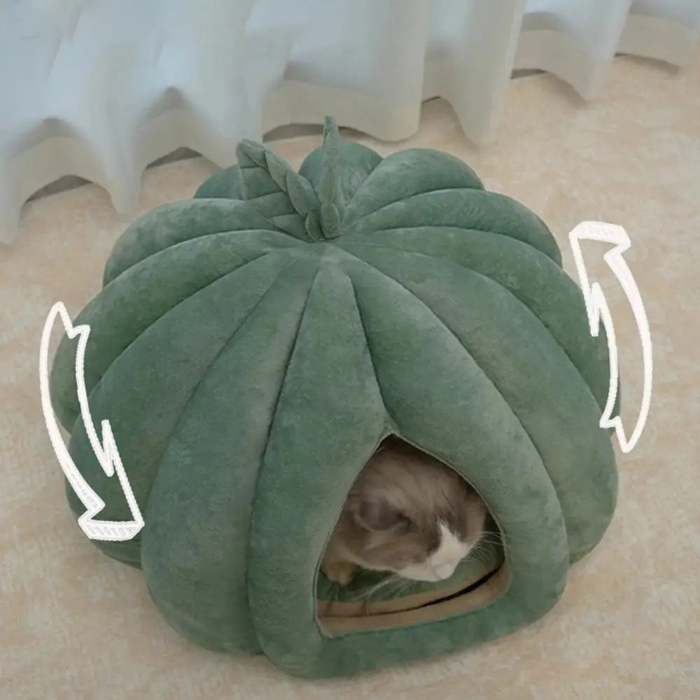 Plushie Cat/Dog Vegetable Bed, for pets up to 15 lbs