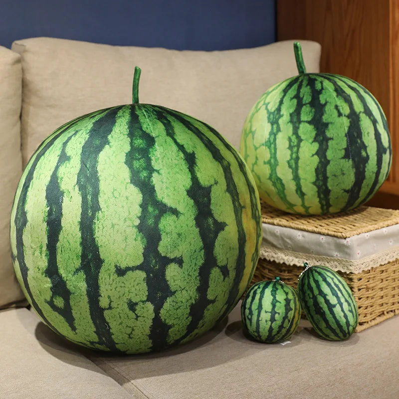 Plushie Realistic Watermelon, 3-14" | 8-35 cm