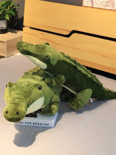 Coccodrillo di peluche a bocca chiusa, 3-3,9'' | 90-120 centimetri