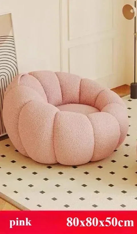 Pumpkin-Inspired Plush Sofa Chair - Six Colors