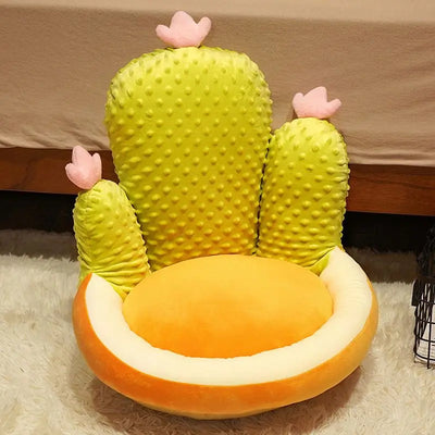Cactus Children's Seat Cushion - Cozy and Soft