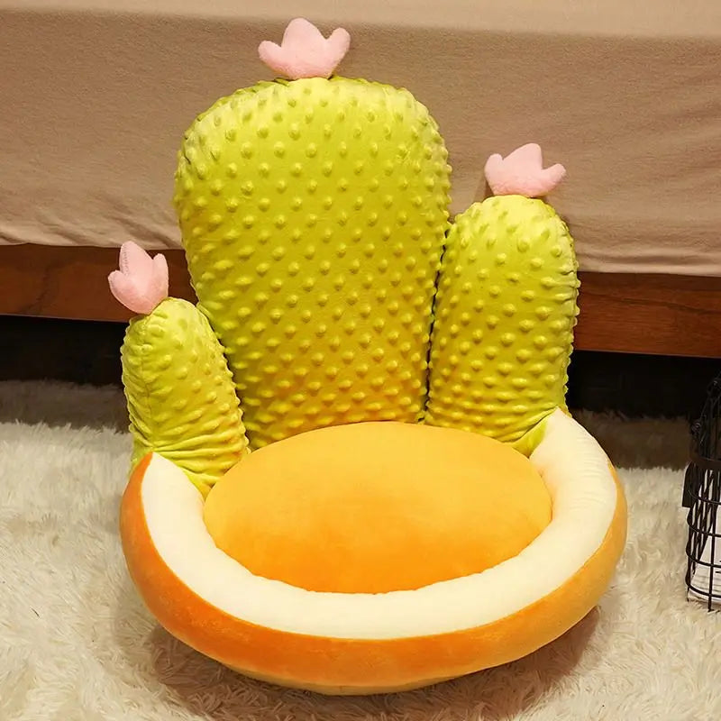 Cactus Children's Seat Cushion - Cozy and Soft