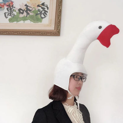 Plush Goose Novelty Hat