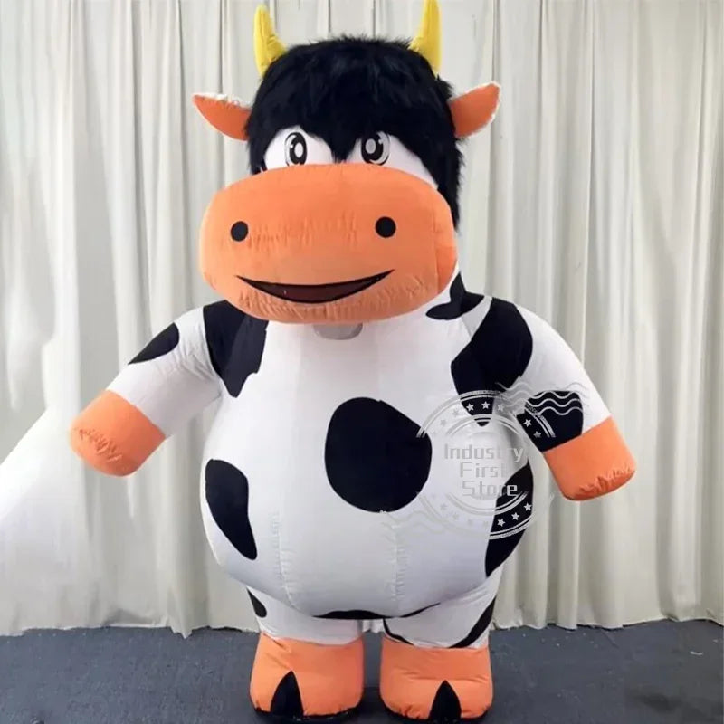 Premium Inflatable Dairy Cow Costume – Customizable Colors