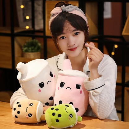 Plushie Reversible Boba Tea Toy, 6-10" | 15-25 cm