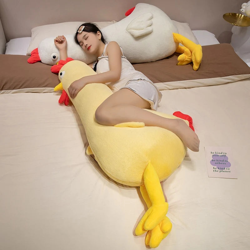 Jumbo Long-Necked Chicken Plushie, 3 Colors, 24-55" | 60-140 cm