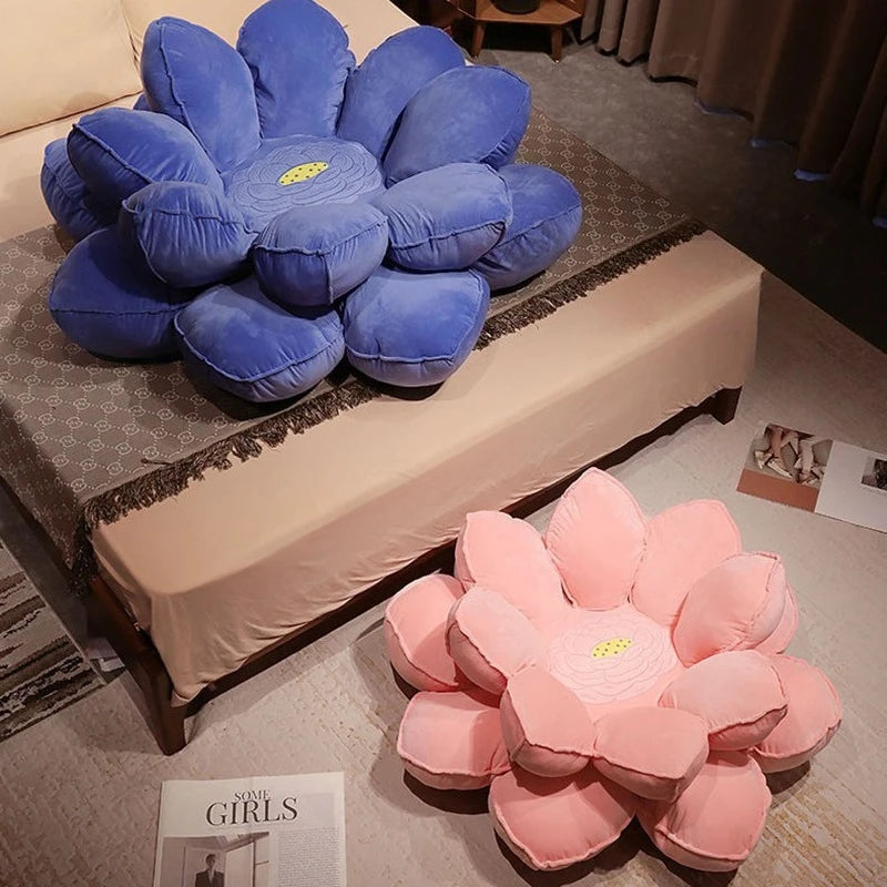 Cuscino da Pavimento Plush Fiore di Loto - Due Colori