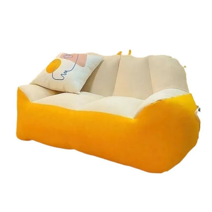 Pumpkin-Themed Two-Person Bean Bag Couch - Four Colors