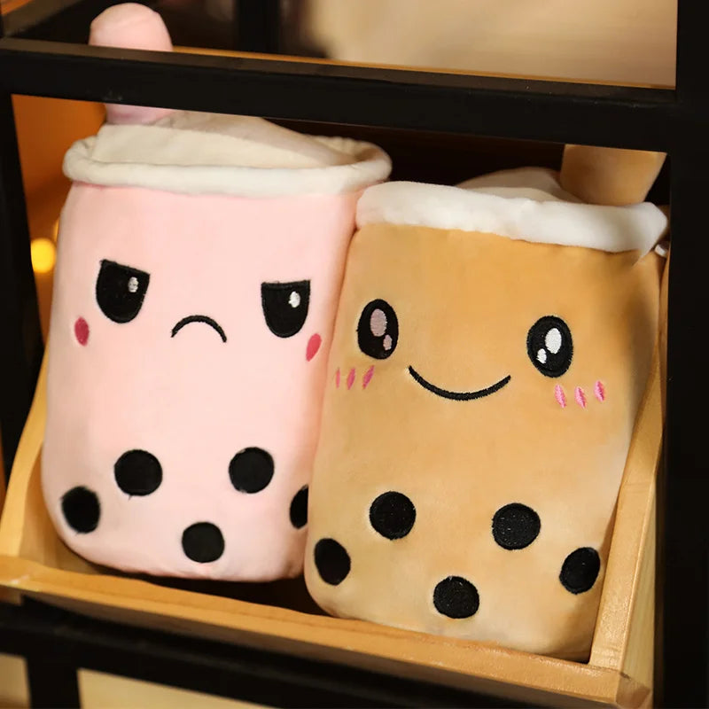 Plushie Reversible Boba Tea Toy, 6-10" | 15-25 cm