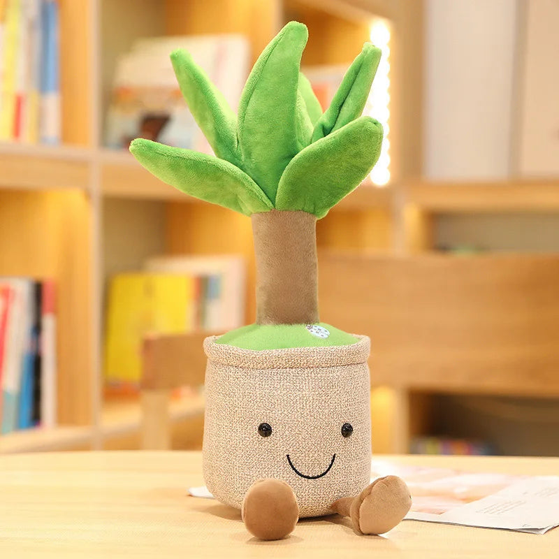 Potted Dragon Tree Succulent Plushie, Four Colors, 14" | 35 cm